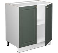 Vicco meuble bas sous-évier Fame-Line, 80 cm avec étagère, PT Anthracite, Vert Or Campagne/Blanc