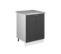 Vicco Meuble Bas sous-évier Fame-Line,Anthracite Campagne/Blanc, 60cm