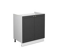 Vicco Meuble Bas sous-évier Fame-Line, Anthracite-Or, 80cm sans PT, à Combiner avec d'autres modules de la série Fame-Line