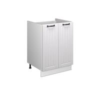Vicco Meuble Bas sous-évier Fame-Line, Blanc Campagne/Blanc, 60cm
