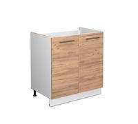 Vicco Meuble Bas sous-évier Fame-Line, Chêne doré, 80cm