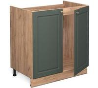 Vicco Meuble bas sous-évier Fame-Line, Vert Or Campagne, 80cm , PT Marbre Vert Or Campagne G