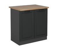 Vicco Meuble Bas sous-évier R-Line, Anthracite Campagne, 80cm