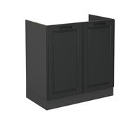 Vicco Meuble Bas sous-évier R-Line, Anthracite Campagne, 80cm sans PT