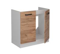 Vicco Meuble Bas sous-évier R-Line, Chêne doré, 80cm