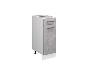 Vicco Meuble Bas Universel R-Line, Béton, 30cm avec tiroir, sans PT, adapté au Rangement Peu encombrant dans Les Cuisines équipées