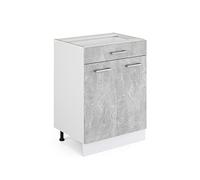 Vicco Meuble Bas Universel R-Line, Béton, 60cm