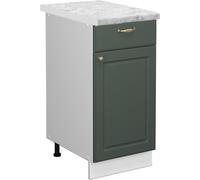 Vicco meuble cuisine Fame-Line, 40 cm , PT Marbre, Vert Or Campagne/Blanc