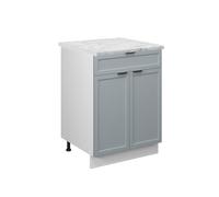 Vicco Meuble Cuisine Fame-Line, Bleu Clair-Gris, 60cm