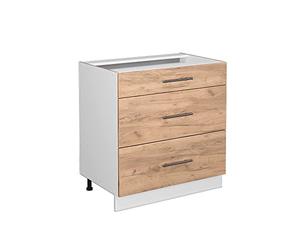 Vicco Meuble Cuisine Fame-Line, Chêne doré, 80cm
