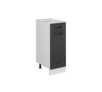 Vicco meuble cuisine R-Line, 30 cm sans plan de travail, Anthracite campagne/Blanc