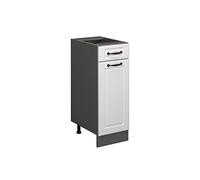 Vicco Meuble Cuisine R-Line, Blanc Campagne, 30cm sans PT, pour Une Combinaison Libre au Sein de systèmes de Cuisine modulaires