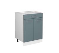 Vicco Meuble Cuisine R-Line, Bleu-Gris, 60cm
