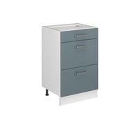 Vicco Meuble Cuisine R-Line, Bleu-Gris/Blanc 50 cm