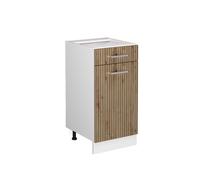 Vicco Meuble Cuisine R-Line, Chêne Artisan, 40cm sans PT, pour Une Combinaison Libre au Sein de systèmes de Cuisine modulaires