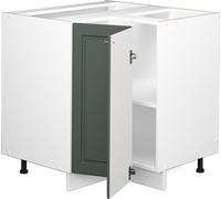 Vicco meuble d'angle Fame-Line, 80.5 cm , PT Anthracite, Vert Or Campagne/Blanc