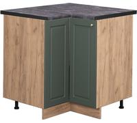 Vicco meuble d'angle Fame-Line, 80.5 cm , PT Anthracite, Vert Or Campagne/Chêne de force doré