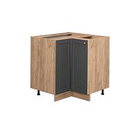 Vicco Meuble d'angle Fame-Line, Anthracite-Or, 80.5cm sans PT, à Combiner avec d'autres modules de la série Fame-Line