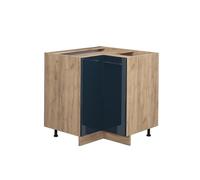 Vicco Meuble d'angle Fame-Line, Bleu foncé Brillant, 80.5cm