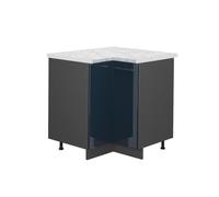 Vicco Meuble d'angle Fame-Line, Bleu foncé Brillant, 80.5cm