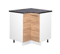 Vicco Meuble d'angle Fame-Line, Chêne de Force doré, 80.5cm, PT Anthracite, à Combiner avec d'autres modules de la série Fame-Line