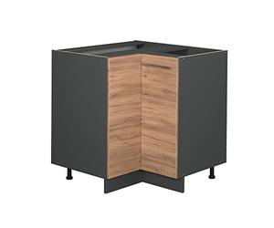Vicco Meuble d'angle Fame-Line, Chêne de Force doré, 80.5cm sans PT, à Combiner avec d'autres modules de la série Fame-Line