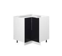 Vicco Meuble d'angle Fame-Line, Noir rayé, 80.5cm sans PT, à Combiner avec d'autres modules de la série Fame-Line