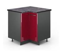 Vicco Meuble dangle Fame-Line, Rouge bordeaux Haute brillance, 80.5cm , PT Anthracite Rouge bordeaux Haute brillance G