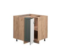 Vicco Meuble d'angle Fame-Line, Vert Or Campagne, 80.5cm, PT Chêne, à Combiner avec d'autres modules de la série Fame-Line