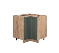 Vicco Meuble d'angle Fame-Line, Vert Or Campagne/Chêne de Force doré, 80.5 cm sans Plan de Travail