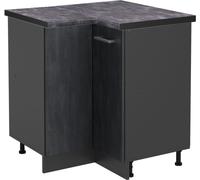 Vicco meuble d'angle R-Line, 75.6 cm PT Anthracite, Béton noir/Anthracite
