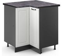 Vicco meuble d'angle R-Line, 75.6 cm , PT Anthracite, Blanc campagne/Anthracite