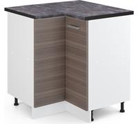 Vicco meuble d'angle R-Line, 75.6 cm , PT Anthracite, Gris/Blanc