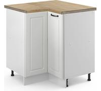Vicco meuble d'angle R-Line, 75.6 cm , PT Chêne, Blanc campagne/Blanc