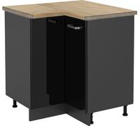 Vicco meuble d'angle R-Line, 75.6 cm , PT Chêne, Noir Haute brillance/Anthracite