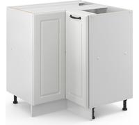 Vicco Meuble d'angle R-Line, Blanc Campagne/Blanc, 75.6 cm sans Plan de Travail