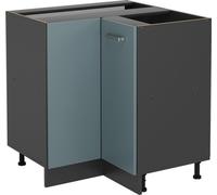 Vicco meuble d'angle R-Line, 75.6 cm sans plan de travail, Bleu-gris/Anthracite