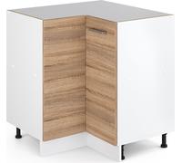 Vicco meuble d'angle R-Line, 75.6 cm sans plan de travail, Sonoma/Blanc