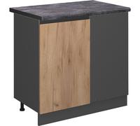 Vicco meuble d'angle R-Line, 86 cm , PT Anthracite, Chêne de force doré/Anthracite