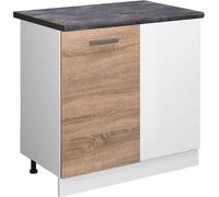 Vicco meuble d'angle R-Line, 86 cm , PT Anthracite, Sonoma/Blanc