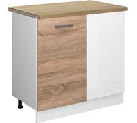 Vicco meuble d'angle R-Line, 86 cm , PT Chêne, Sonoma/Blanc