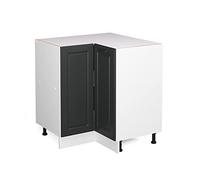 Vicco Meuble d'angle R-Line, Anthracite Campagne, 75.6cm sans PT, pour Une Combinaison Libre au Sein de systèmes de Cuisine modulaires