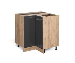 Vicco Meuble d'angle R-Line, Anthracite Haute Brillance, 75.6cm sans PT, pour Une Combinaison Libre au Sein de systèmes de Cuisine modulaires