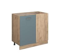 Vicco Meuble d'angle R-Line, Bleu-Gris, 86cm sans PT, pour Une Combinaison Libre au Sein de systèmes de Cuisine modulaires