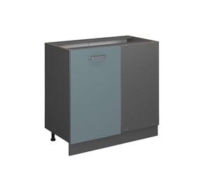 Vicco Meuble d'angle R-Line, Bleu-Gris, 86cm sans PT, pour Une Combinaison Libre au Sein de systèmes de Cuisine modulaires