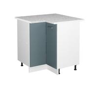 Vicco Meuble d'angle R-Line, Bleu-Gris/Blanc, 75.6 cm, PT Marbre
