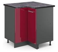 Vicco Meuble dangle R-Line, Rouge bordeaux Haute brillance, 75.6cm , PT Anthracite Rouge bordeaux Haute brillance G