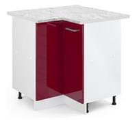 Vicco Meuble dangle R-Line, Rouge bordeaux Haute brillance, 75.6cm , PT Marbre Rouge bordeaux Haute brillance G