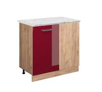 Vicco Meuble d'angle R-Line, Rouge Brillant, 86cm