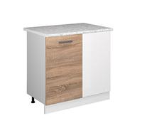 Vicco Meuble d'angle R-Line, Sonoma/Blanc, 86 cm, PT Marbre